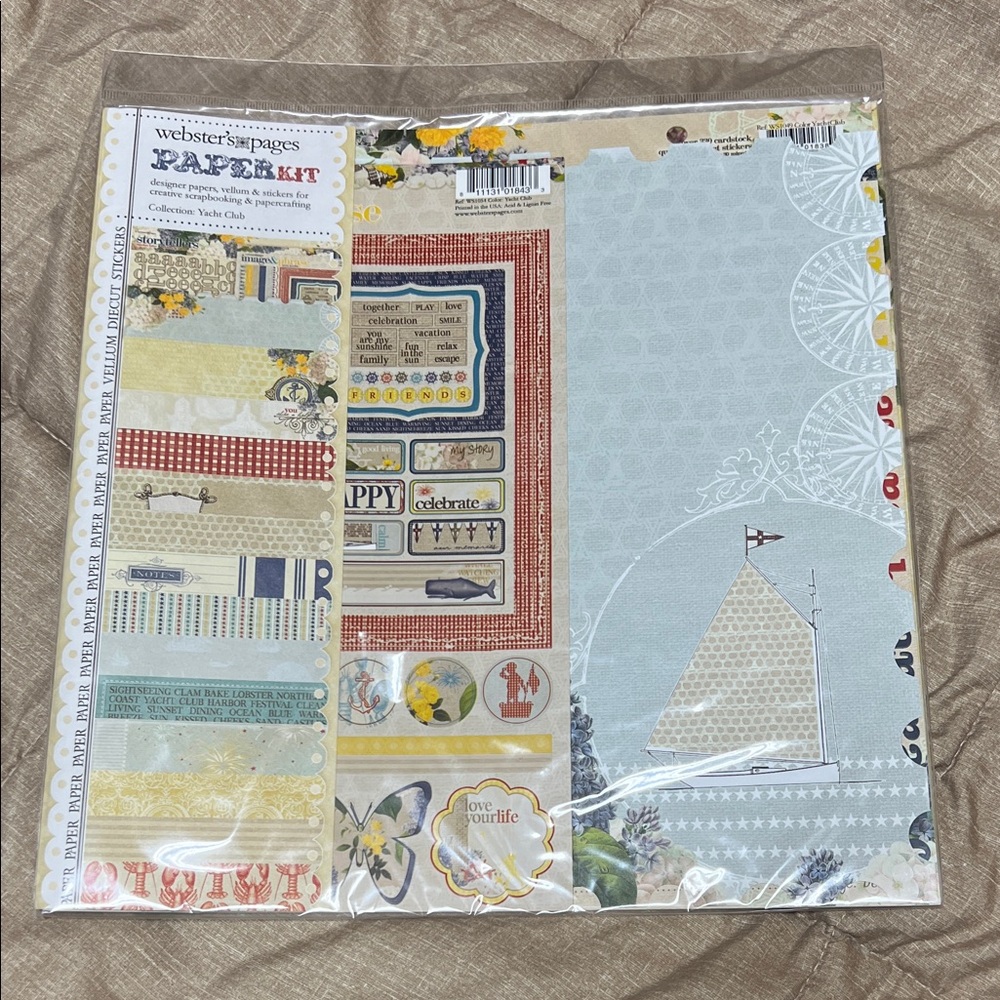 Webster’s Pages Yacht Club Paper Kit NEW